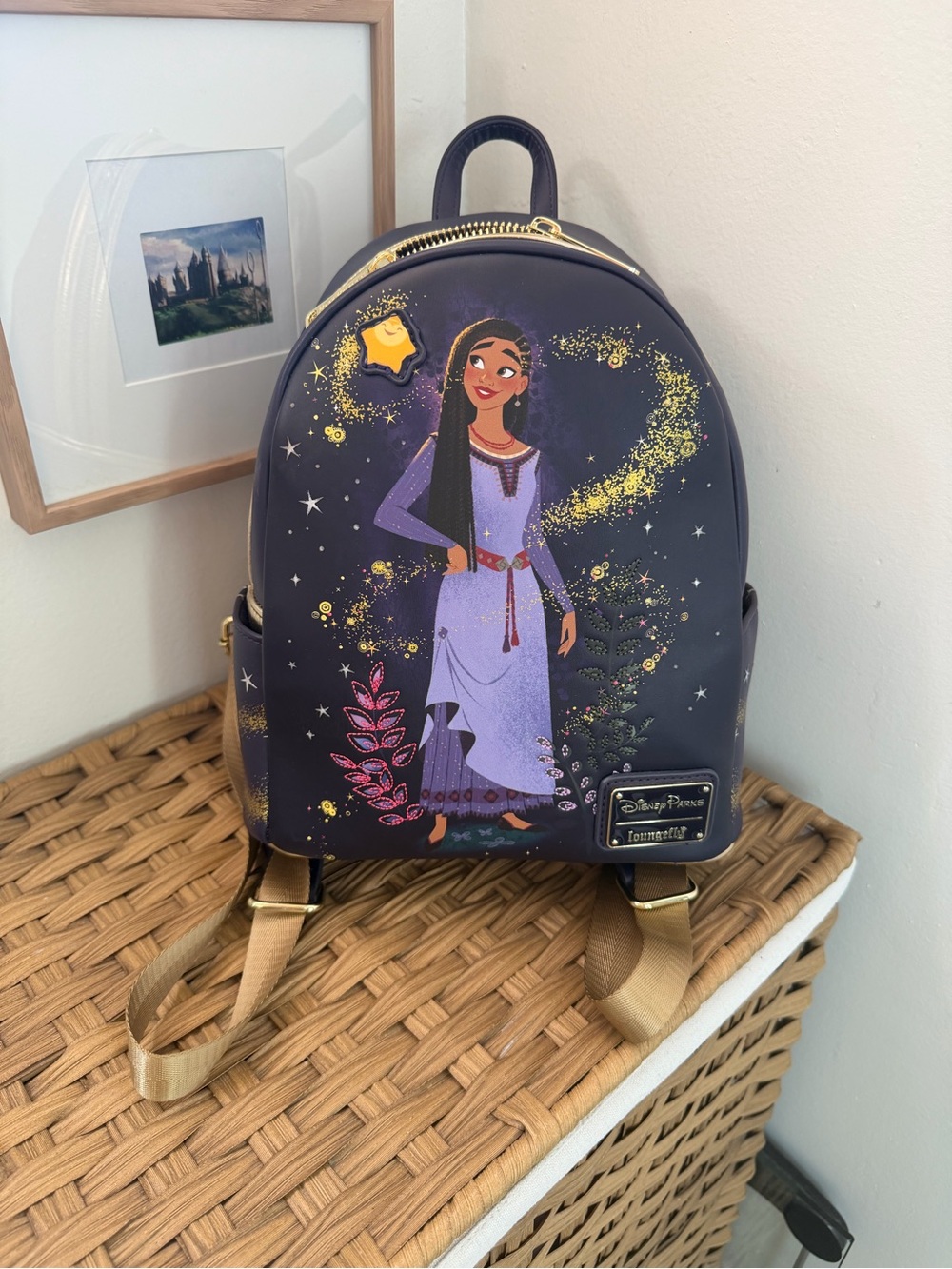 Loungefly x Disney Wish Asha Purple Mini Backpack
